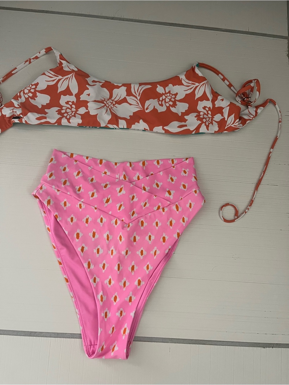 aerie Pink Floral Print High-Rise Leggings - Picture 3 of 4